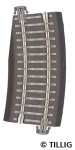 Tillig 83726 - Bettungsgleis gebogenes Pass-Stück R310-353/15° (TT, H0m)